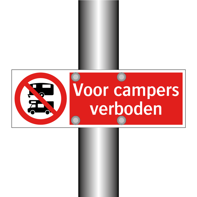 Voor campers verboden