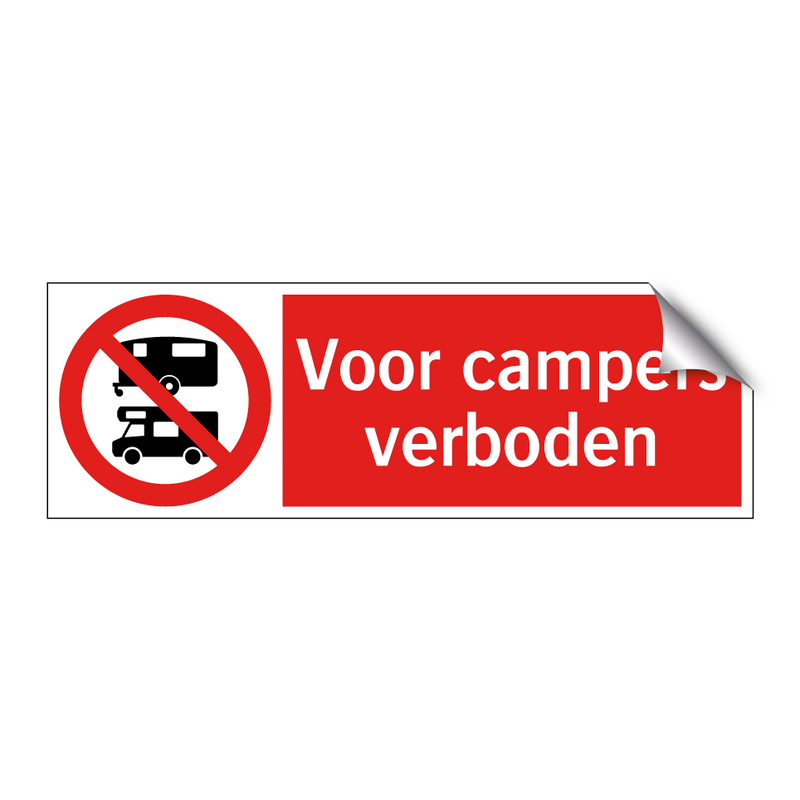 Voor campers verboden