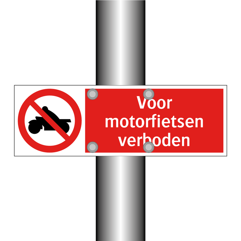 Voor motorfietsen verboden