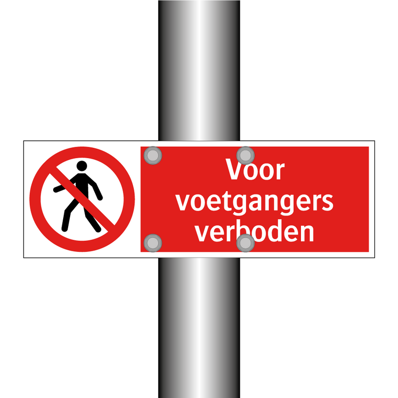 Voor voetgangers verboden