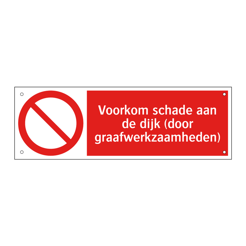 Voorkom schade aan de dijk (door graafwerkzaamheden)