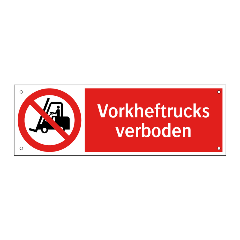 Vorkheftrucks verboden