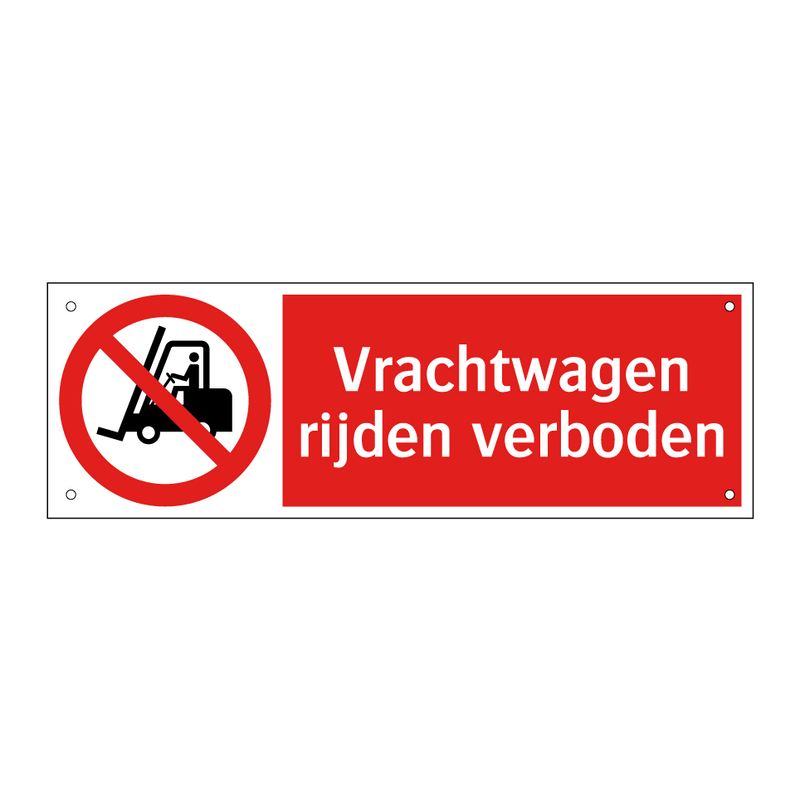 Vrachtwagen rijden verboden