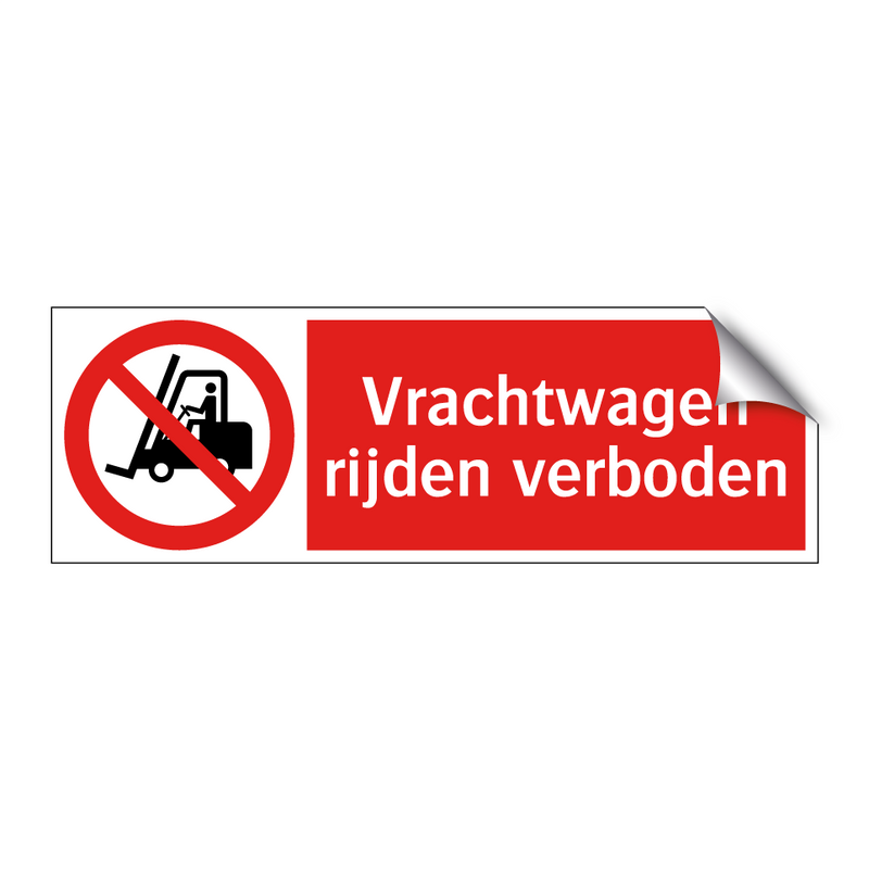 Vrachtwagen rijden verboden