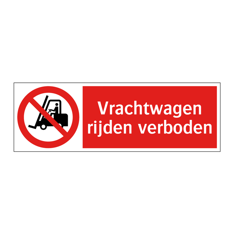 Vrachtwagen rijden verboden