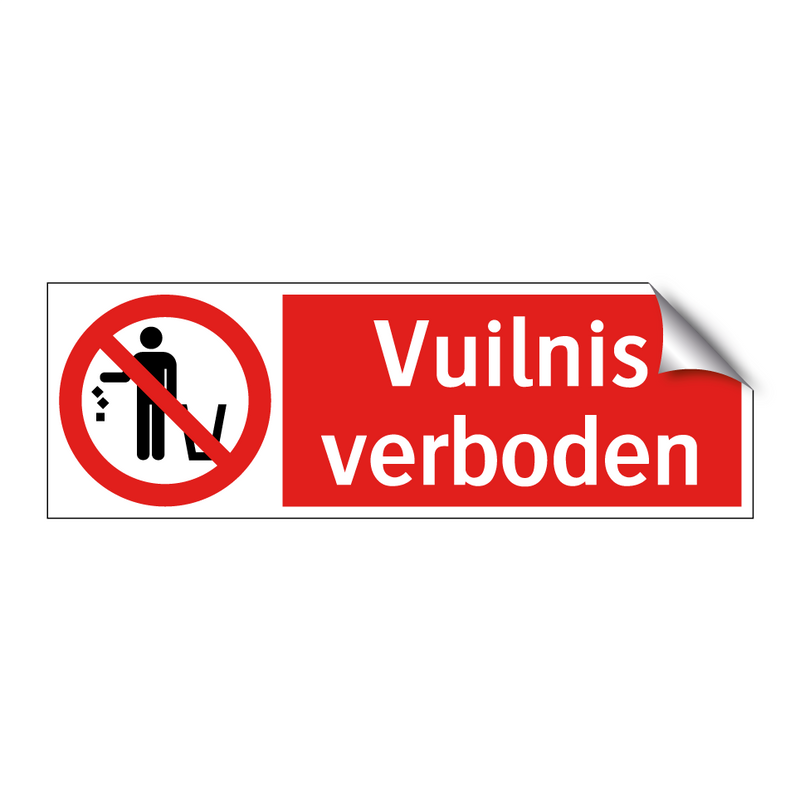 Vuilnis verboden