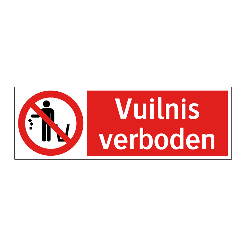 Vuilnis verboden