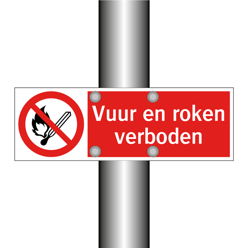 Vuur en roken verboden