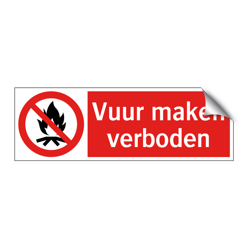 Vuur maken verboden