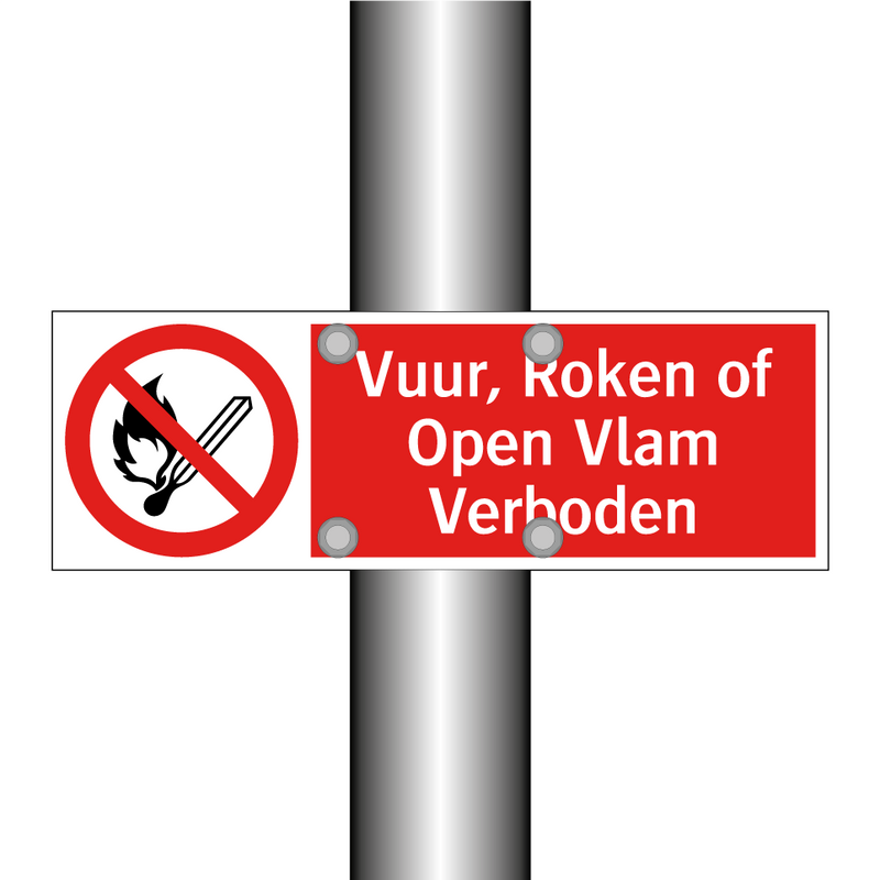 Vuur, Roken of Open Vlam Verboden