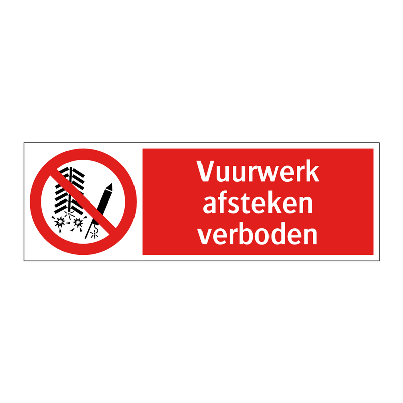 Vuurwerk afsteken verboden