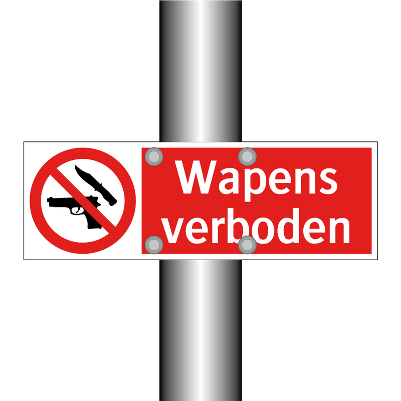 Wapens verboden