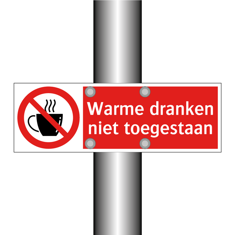 Warme dranken niet toegestaan