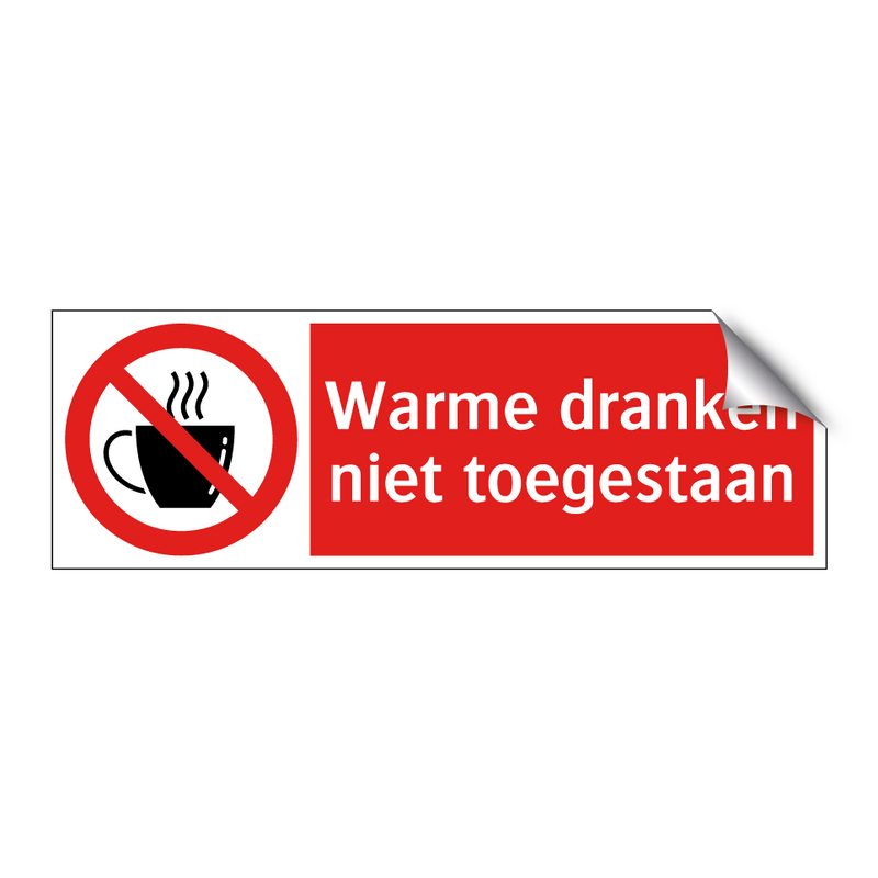 Warme dranken niet toegestaan