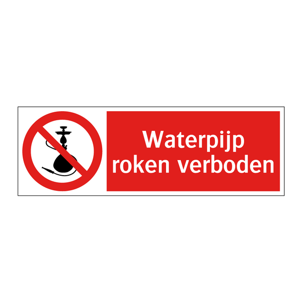 Waterpijp roken verboden