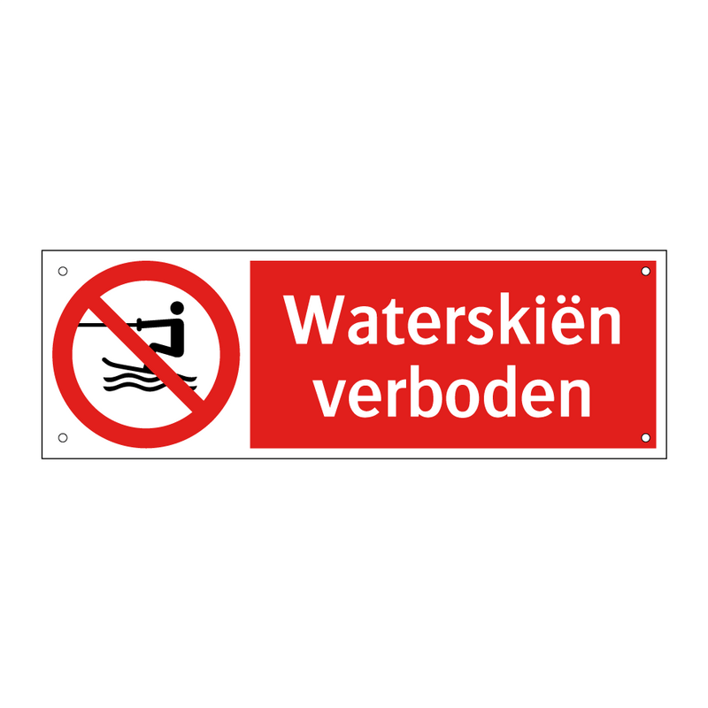 Waterskiën verboden