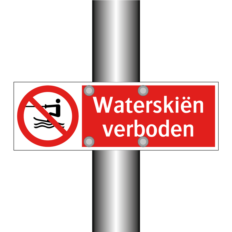 Waterskiën verboden