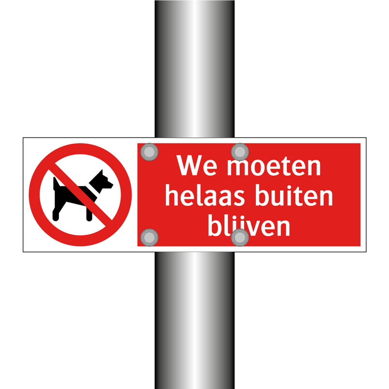 We moeten helaas buiten blijven