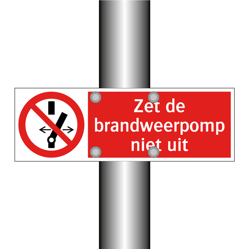 Zet de brandweerpomp niet uit