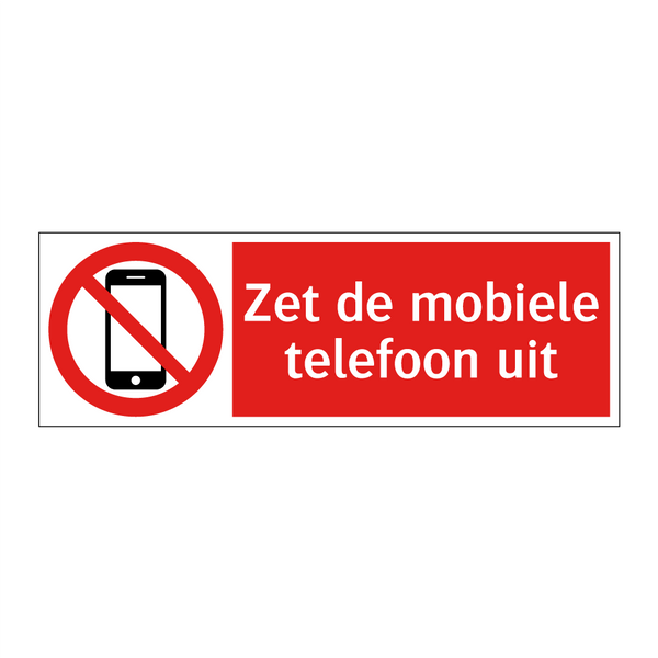 Zet de mobiele telefoon uit