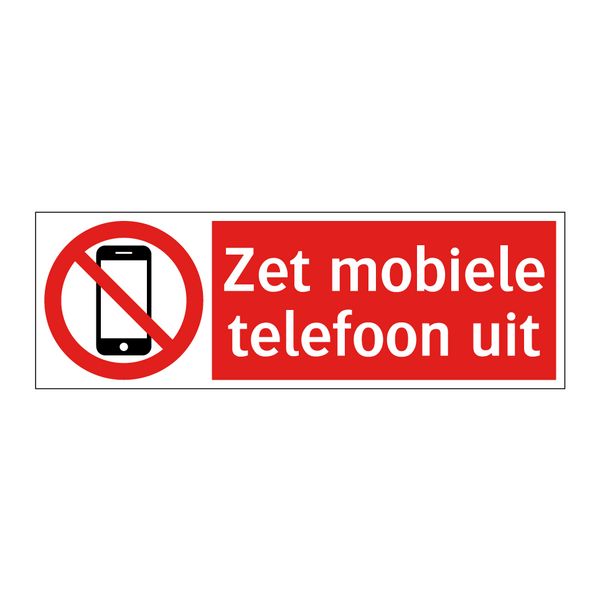 Zet mobiele telefoon uit