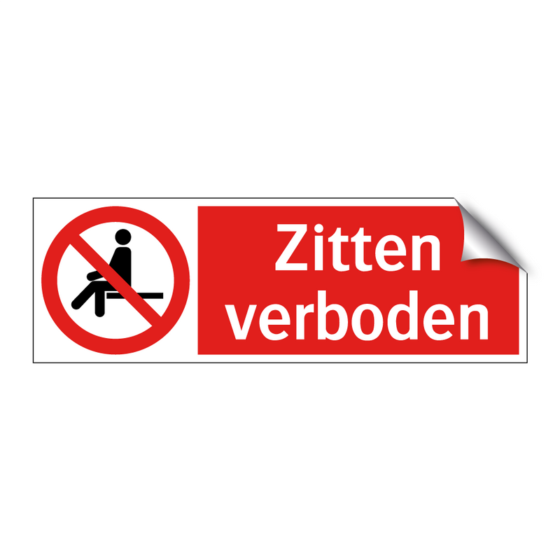 Zitten verboden