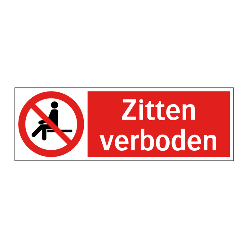 Zitten verboden