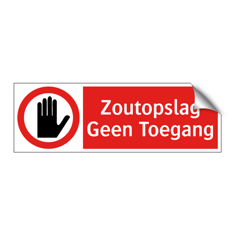 Zoutopslag Geen Toegang