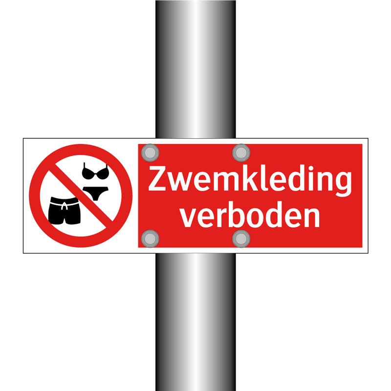 Zwemkleding verboden