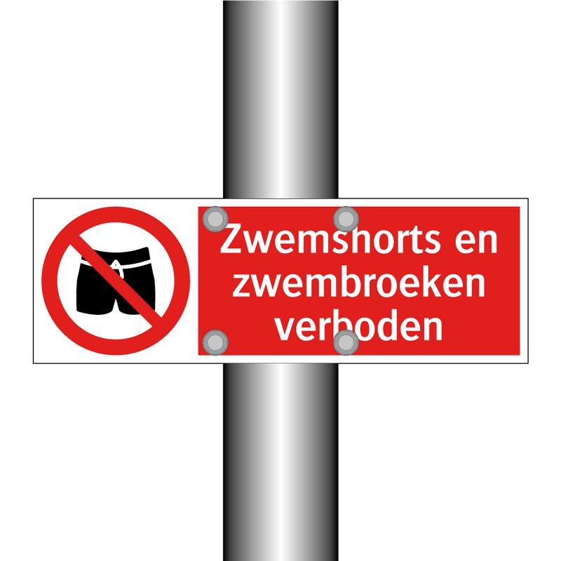 Zwemshorts en zwembroeken verboden