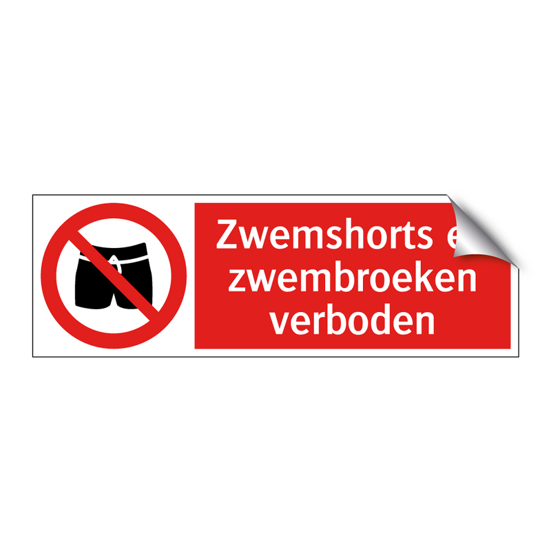 Zwemshorts en zwembroeken verboden