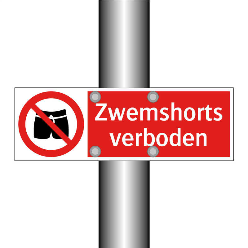 Zwemshorts verboden