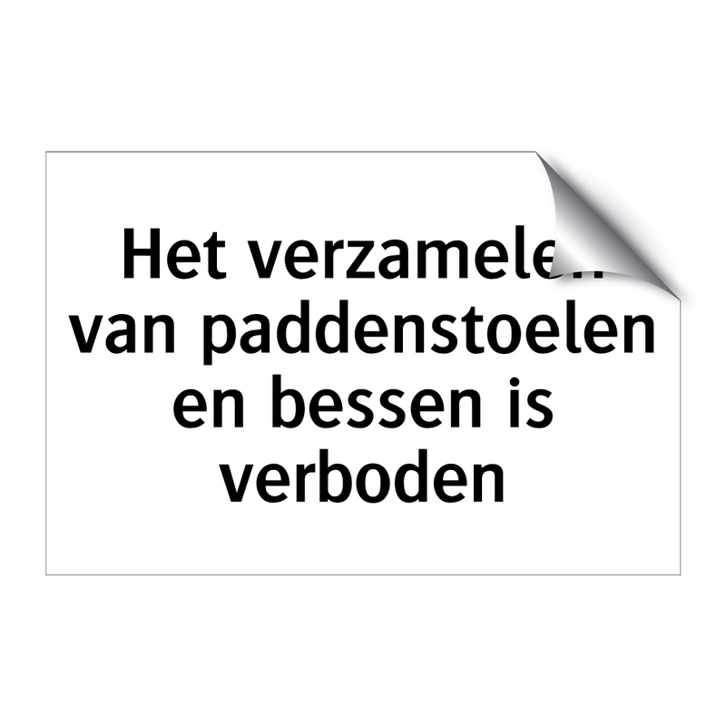 Het verzamelen van paddenstoelen en bessen is verboden