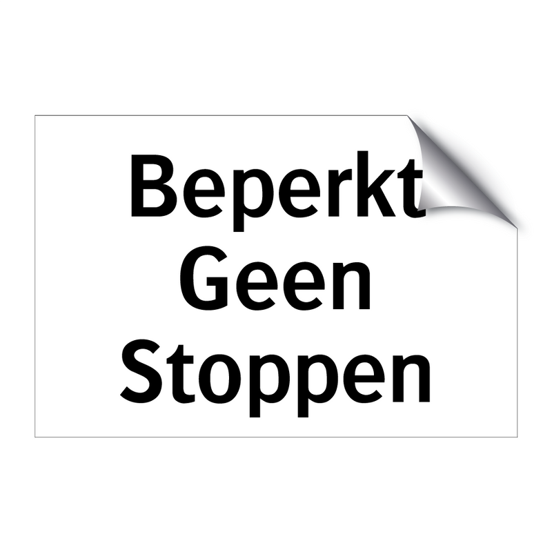 Beperkt Geen Stoppen