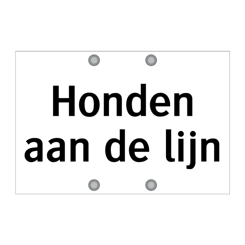 Honden aan de lijn