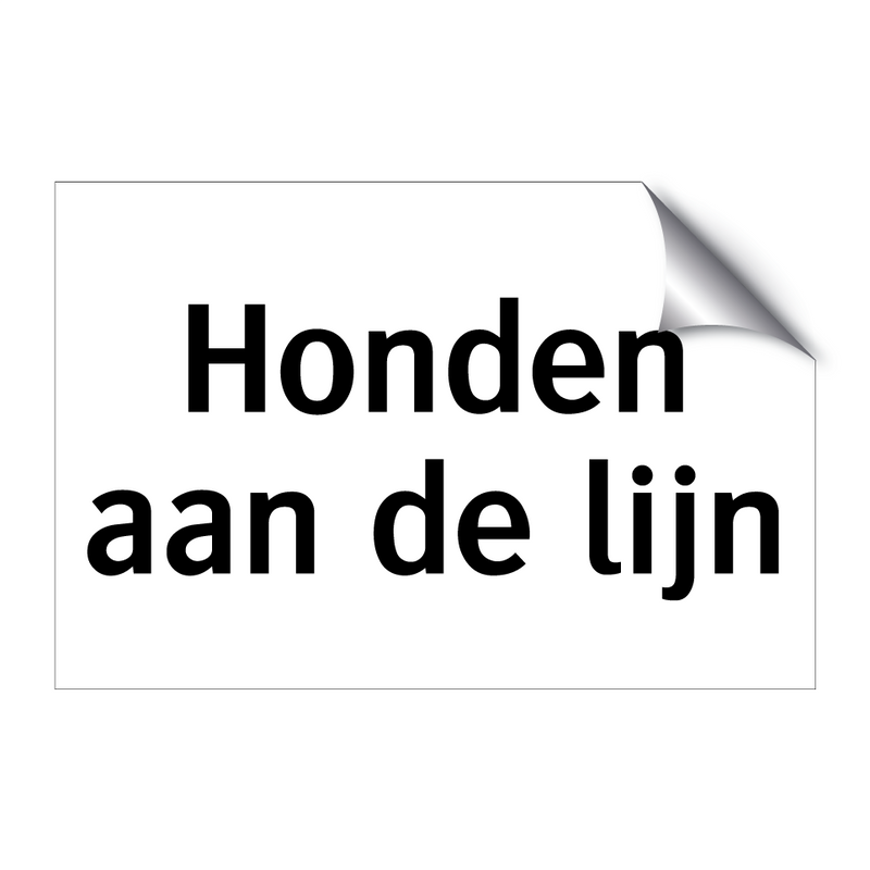 Honden aan de lijn