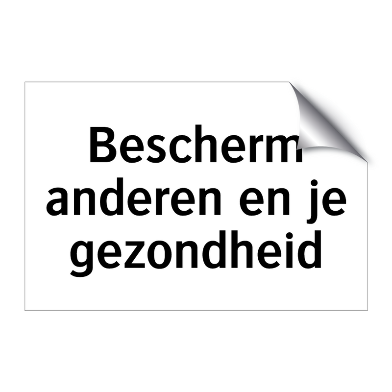 Bescherm anderen en je gezondheid