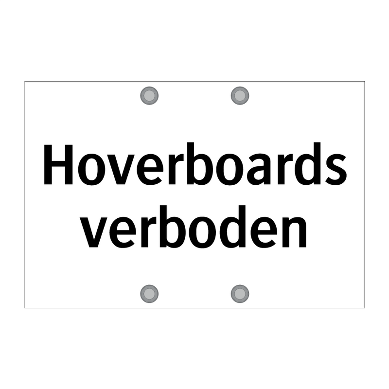 Hoverboards verboden