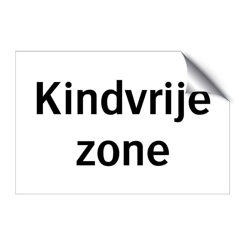 Kindvrije zone