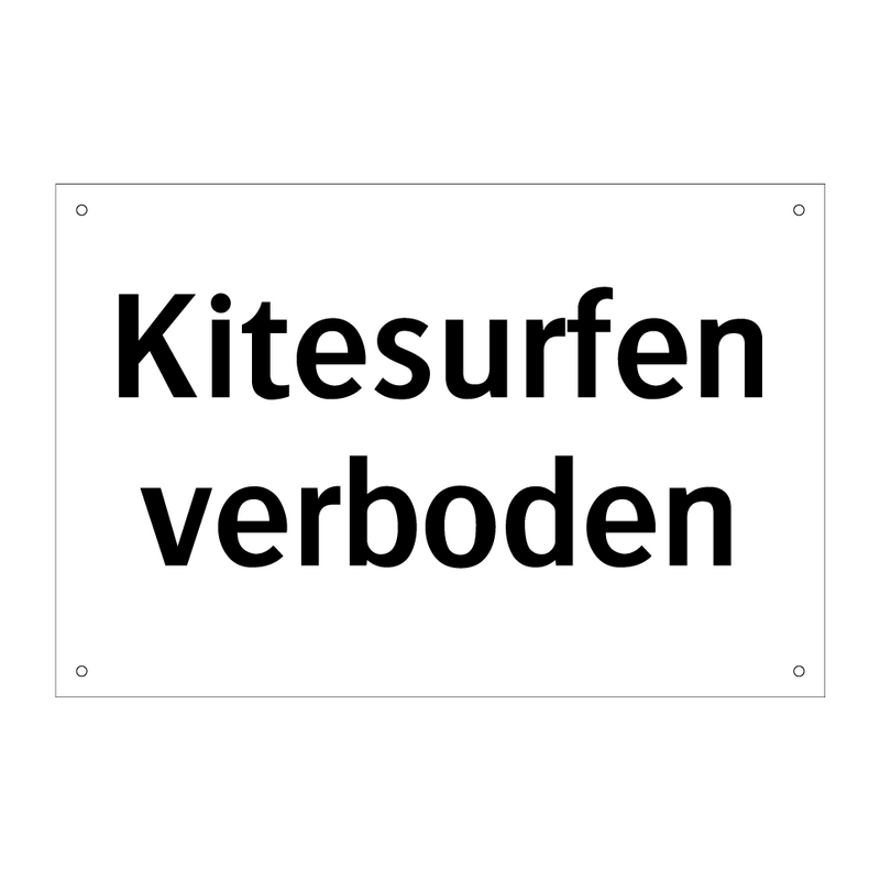 Kitesurfen verboden