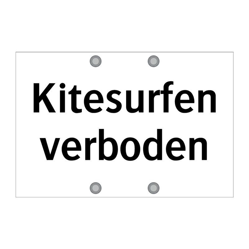 Kitesurfen verboden