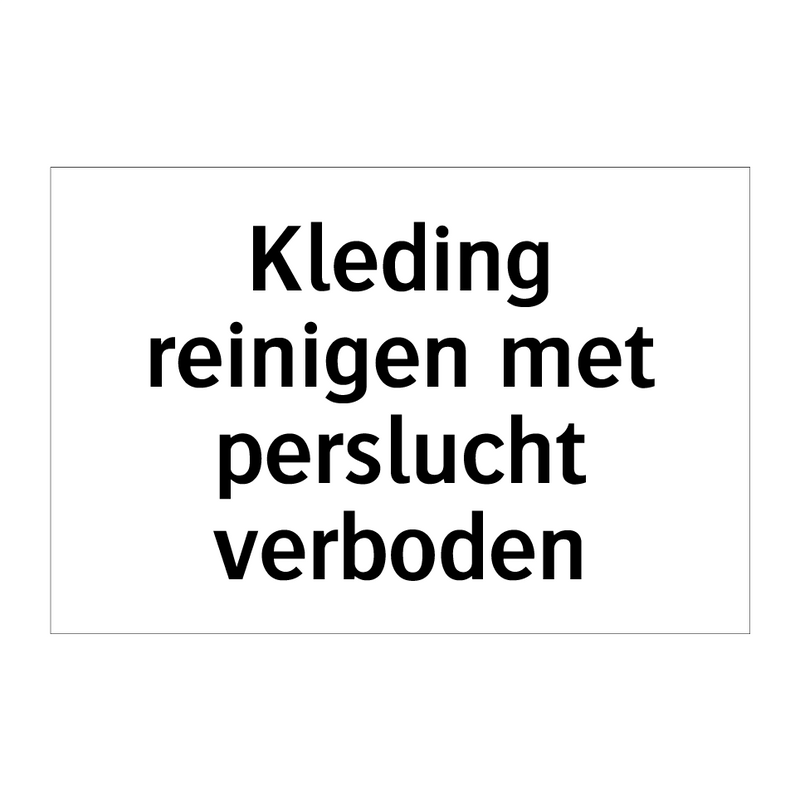 Kleding reinigen met perslucht verboden