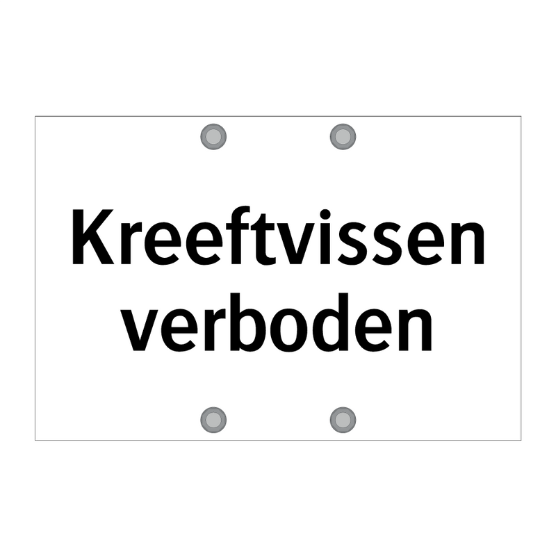 Kreeftvissen verboden