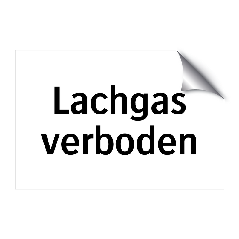 Lachgas verboden