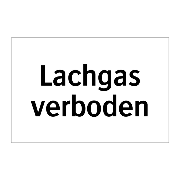 Lachgas verboden