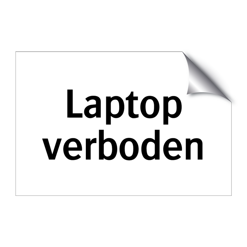 Laptop verboden