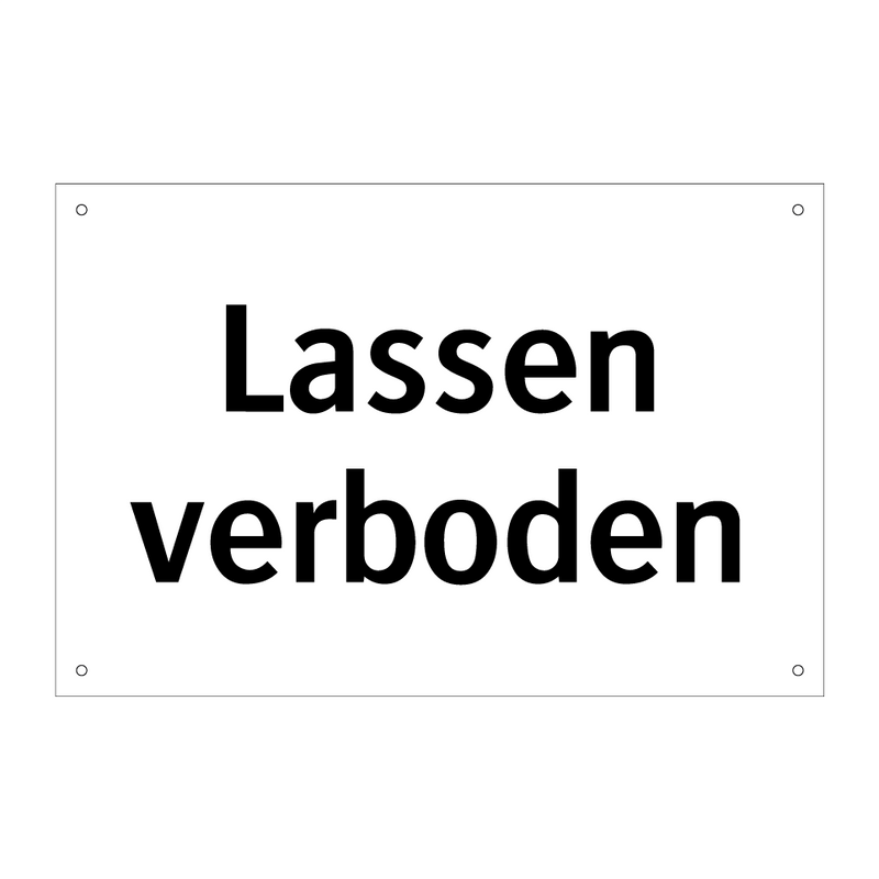 Lassen verboden