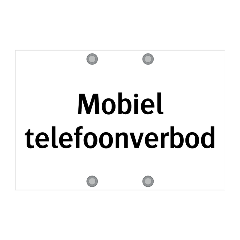 Mobiel telefoonverbod