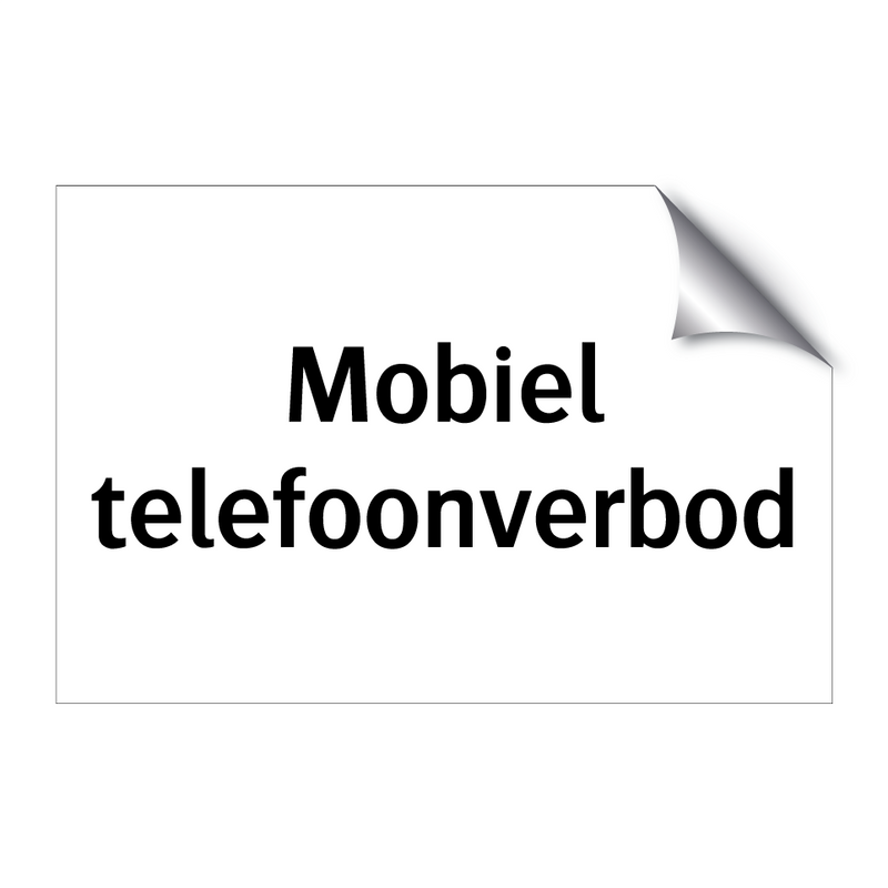 Mobiel telefoonverbod