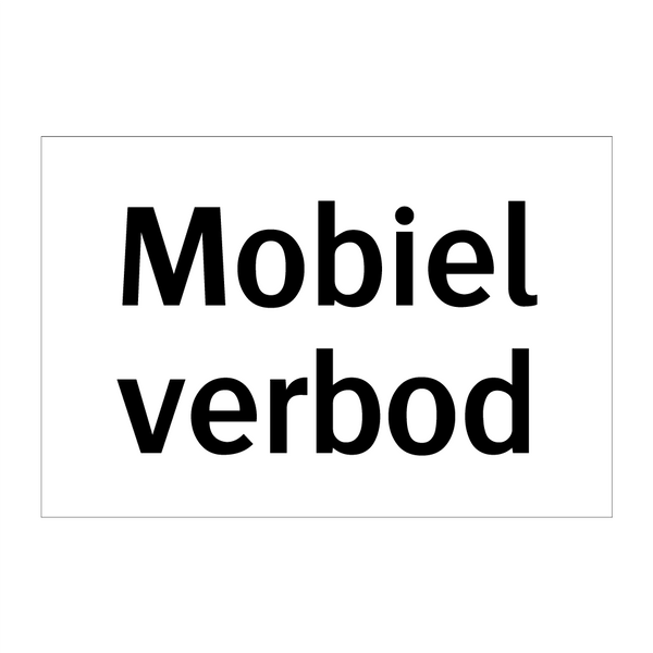 Mobiel verbod